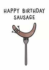 HappyBirthday Sausage Card 40254 created by Mumble