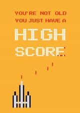 Old Score Birthday Card 24084 created by Kritter Design