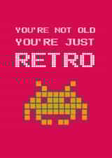 Old Retro Birthday Card 1576 created by Kritter Design