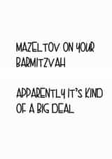 bar mitzvah barmitzvah Faith Card 5154 created by Little Lisa Designs