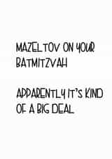 bat mitzvah batmitzvah Faith Card 5155 created by Little Lisa Designs