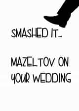Mazeltov - Jewish wedding card created by Little Lisa Designs