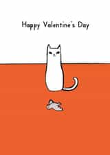 cat cute Valentines Day Card 1649 created by Reigning Cats . . . and dogs