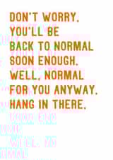 Funny Get Well Card - Hang In There created by SixElevenCreations
