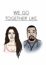 kim kardashian kanye west Valentines Day Card 34764 created by lotsoflovelauren