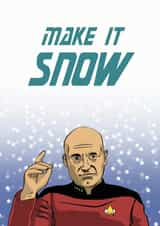 star trek picard Christmas Card 14556 created by Blair