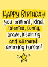 typography contemporary Card 13869 created by Mellow Doodles