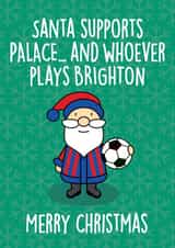 Crystal Palace Football Fan Christmas Card created by Thirty Mussels