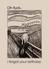 Oh fuck - Scream! - forgotten birthday created by @2Fs Design