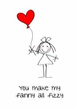 fanny fizzy Valentines Day Card 38028 created by Lucy Likes It