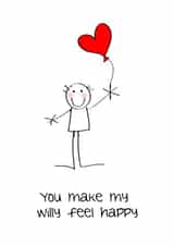 willy happy Valentines Day Card 38029 created by Lucy Likes It