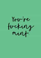 fucking mint Valentines Day Card 39500 created by The Sweary Card Co