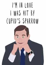 hit cupid Valentines Day Card 39398 created by Lucy