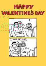 Funny Valentine's Day Card - Dog Comic - That's Better created by Off The Leash Cartoons by Rupert Fawcett