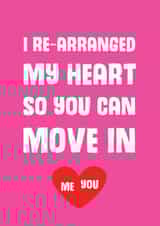 re-arranged meart Valentines Day Card 31448 created by Mostly Beautiful