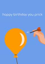 prick balloon Birthday Card 16206 created by Beau Mackenzie