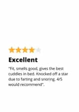 Funny Valentines Day Card - 4 Star Review - Excellent, Would Recommend created by original fox designs