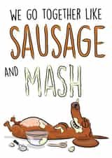 sausage dog dachshund Valentines Day Card 7710 created by Helen Giddings