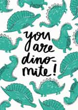 dinosaur dinomite Valentines Day Card 37720 created by Ciara Long