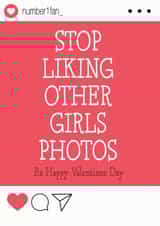 likes instagram Valentines Day Card 40526 created by Tanya Pyrka