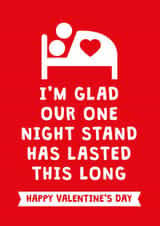 one night stand glad Valentines Day Card 4124 created by Cookie Design