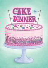 cake dinner Birthday Card 16232 created by Jennifer Hines