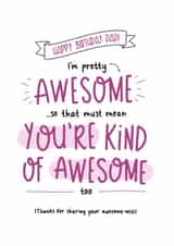 awsome must mean Birthday Card 16213 created by Inky in the Wild