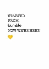 bumble started Anniversary Card 15946 created by metoyou