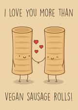 greggs vegan Valentines Day Card 30898 created by Magically Crafted