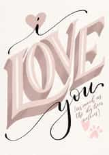 walkies i love you Valentines Day Card 38790 created by Han'made Designs