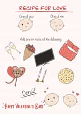 Recipe for love in Valentine's Day created by Tiny Steps