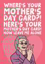 Gavin And Stacey Mother's Day Card - Where's Your Mother's Day Card? - Doris created by Studio Doodles