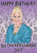 chicken livered shit eastenders Birthday Card 10302 created by Stacie Charlton