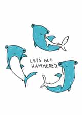 shark hammered Birthday Card 14053 created by Ciara Long