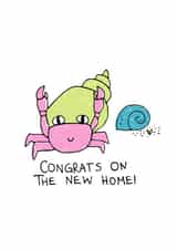 hermit crab animal New Home Card 14054 created by Ciara Long