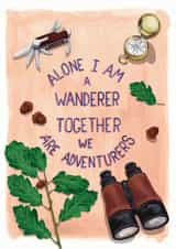 alone wanderer Leaving Card 16288 created by Ink Bandit
