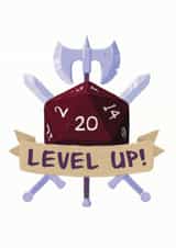 Dice D20 Birthday Card 15599 created by Roll To Hit Workshop