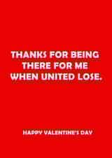 united football Valentines Day Card 33538 created by Offside Cards
