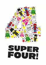 four 4 Birthday Card 10479 created by Rulu