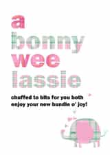 scottish scotland New Baby Card 2041 created by Pink Pig