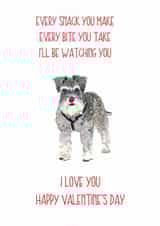 dog every snack Valentines Day Card 14143 created by Sarah Maddox