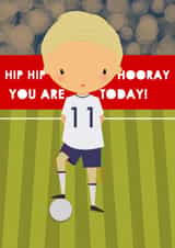 football 11 Birthday Card 11247 created by Bells Scambler
