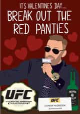 Conor Mcgregor UFC Valentines Day Card 34675 created by John Wood