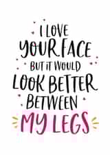 face would Valentines Day Card 14430 created by Beehive Design