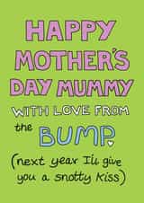 Cute Mother's Day card for an expectant mum created by Happy Octopus by Rupert Fawcett