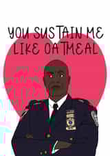 captain holt Raymond holt Valentines Day Card 15880 created by Laura Frances Cards