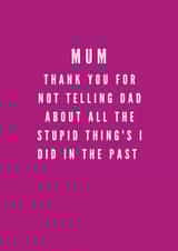 telling stupid things Mothers Day Card 40743 created by Mitch Fox