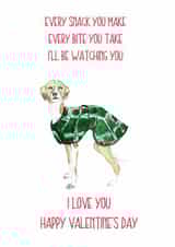 every snack bite Valentines Day Card 14151 created by Sarah Maddox