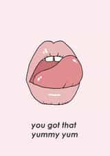 yummy yum justin bieber Valentines Day Card 40798 created by Anya-Lee Temple