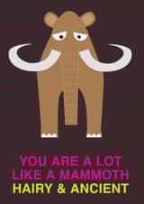 mammoth funny Card 23068 created by Angelica Yiacoupis